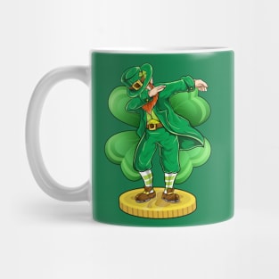 Dabbing Leprechaun Irish Lucky Clover St Patricks Day Mug